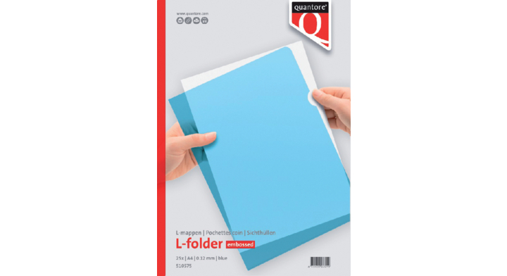L-map quantore a4 pp 0.12 blauw
