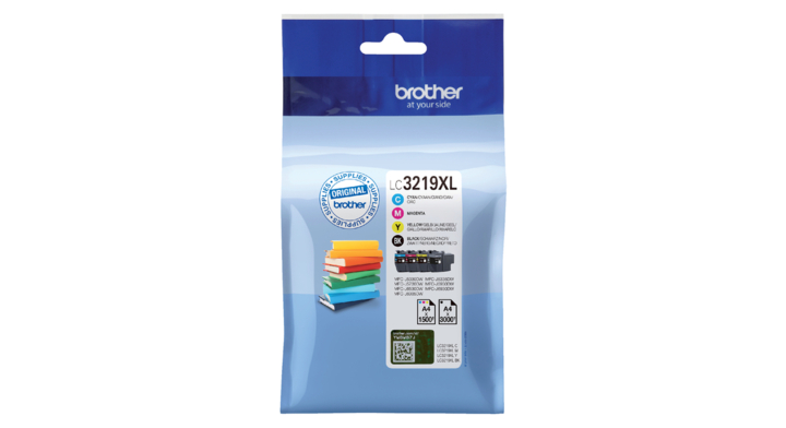 Inkcartridge brother lc-3219xl zwart 3 kleuren(lc3219xlval)