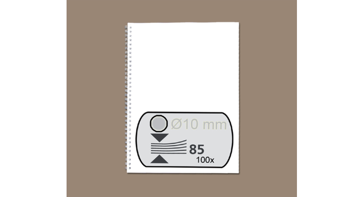 Draadrug fellowes 10mm 34r zilver(5327901)