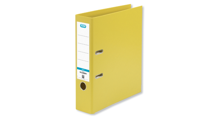Ordner elba rado basic star a4 80mm pp geel