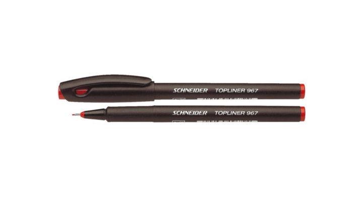 Fineliner schneider 967 0.4mm rood(s-9672)