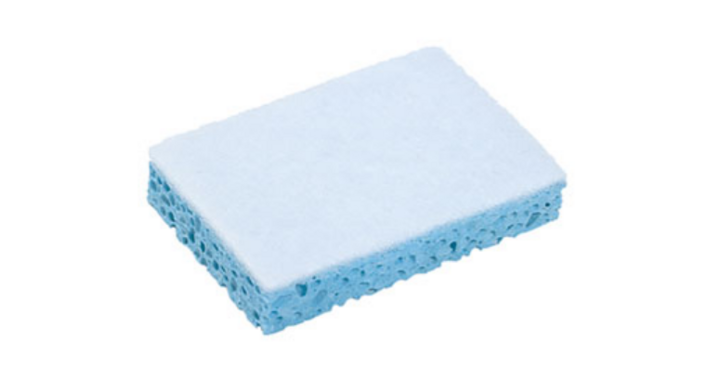 Spontex pro sponrex 79, cellulose spons, 130x84x28mm, wit/blauw, VB 119284 (6x10 stuks)