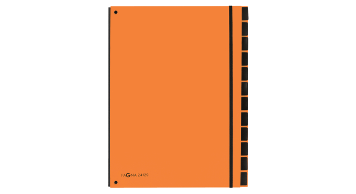 Sorteermap pagna trend 12tab a4 pp oranje(p2412909)