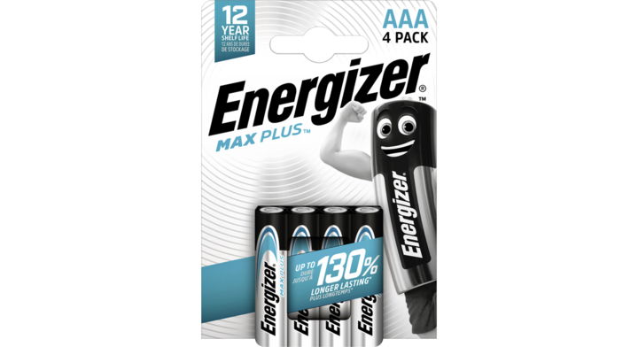 Batterij energizer max plus aaa alkaline 4st