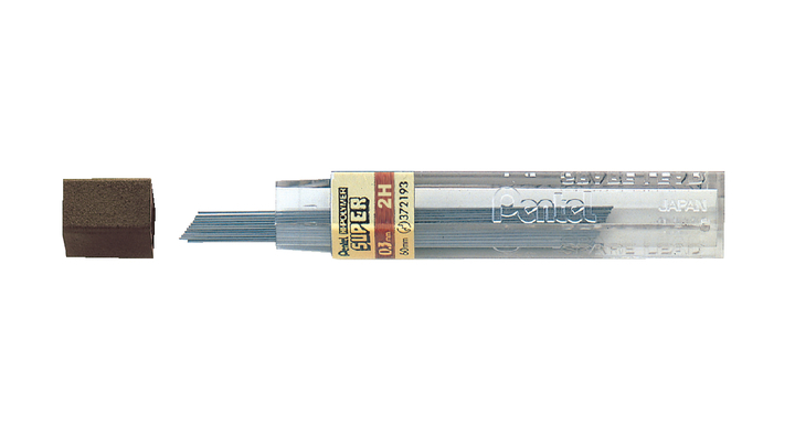 Potloodstift pentel 0.3mm zwart per koker 2h