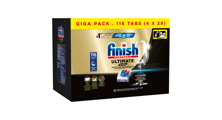 Vaatwastabletten finish ultimate plus 4x29st(3287800)