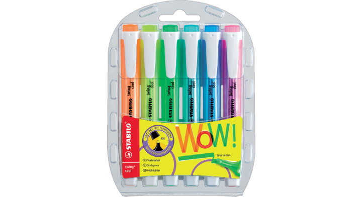 Markeerstift stabilo swing cool 1-4mm 275/6-3 ass(275/6-3)