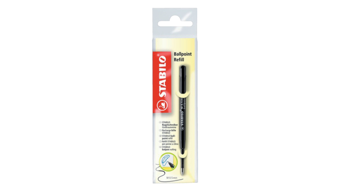 Balpenvulling stabilo standaard 0.5mm zwart(2/046-02)