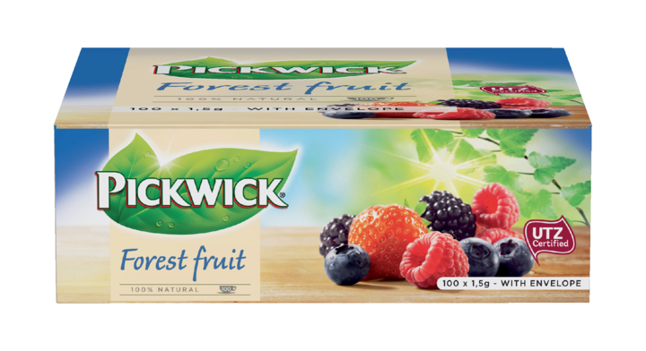 Pickwick, thee in envelop, 1.5 gram, bosvruchten, 4016937 (100 stuks)