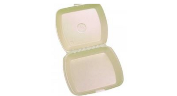 Maaltijdbak,Eps, 1-vak, met deksel, beige (250stuks)