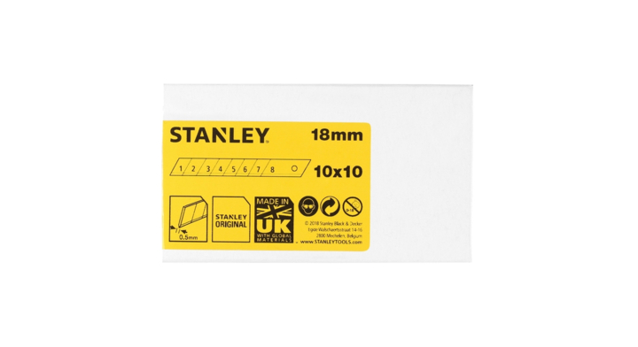 Afbreekmesjes stanley 18mm 10 stuks x 10(3253561113017)