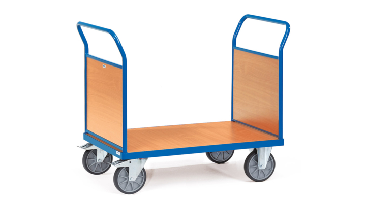 Dubbele kopwandwagen, 1200x800mm Draagverm. 600kg
