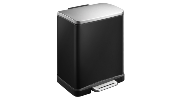 E-Cube, pedaalemmer, 10+9 liter, zwart glanzend, VB 926819