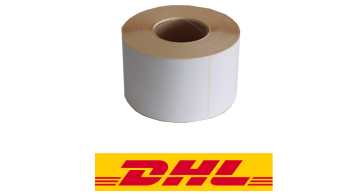 Etiket DHL, thermo eco papier, 102x210mm, permanent (640 st)