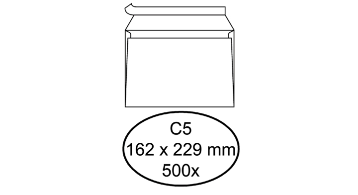 Envelop quantore bank c5 162x229 zk 80gr wit