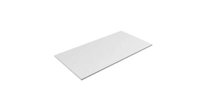 Melamine blad 25mm 120x80cm, kleur wit - W