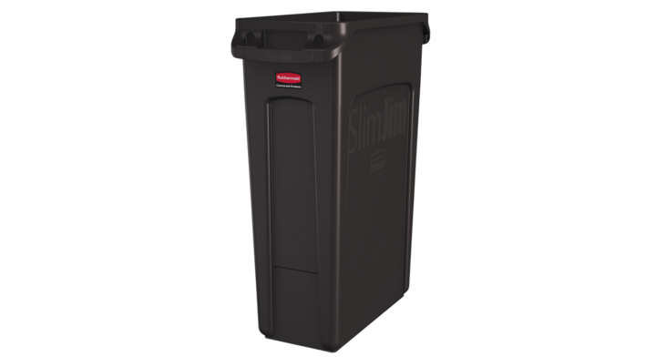 Rubbermaid Slim Jim, afvalbak, 87 liter, bruin, VB 227932