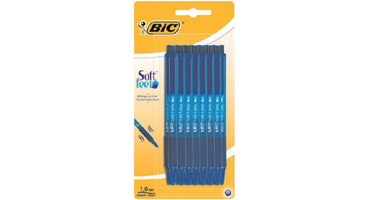 Balpen bic soft feel clic blauw(875450)
