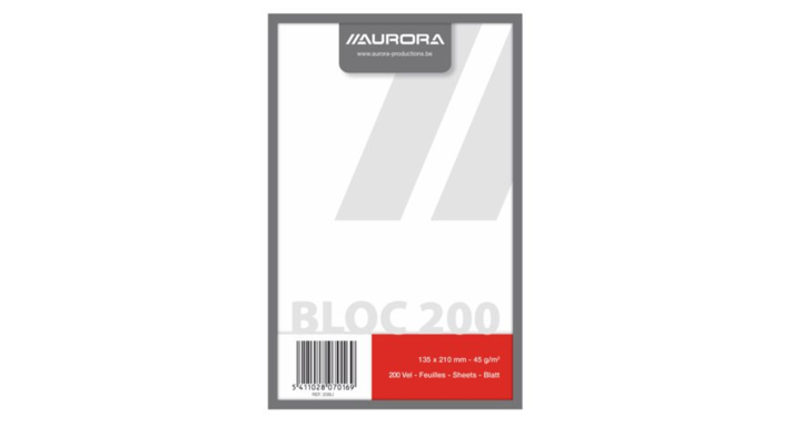 Kladblok 210x135mm 200v blanco(208u)