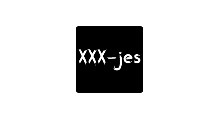 Geschenk etiket, 45x45mm, XXX-jes, zwart (500 stuks)