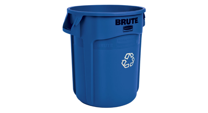 Rubbermaid Brute, ronde afvalbak, 76 liter, blauw, VB 002620