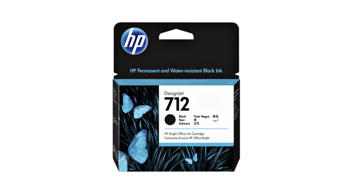 Inktcartridge hp 712 3ed71a zwart(3ed71a)