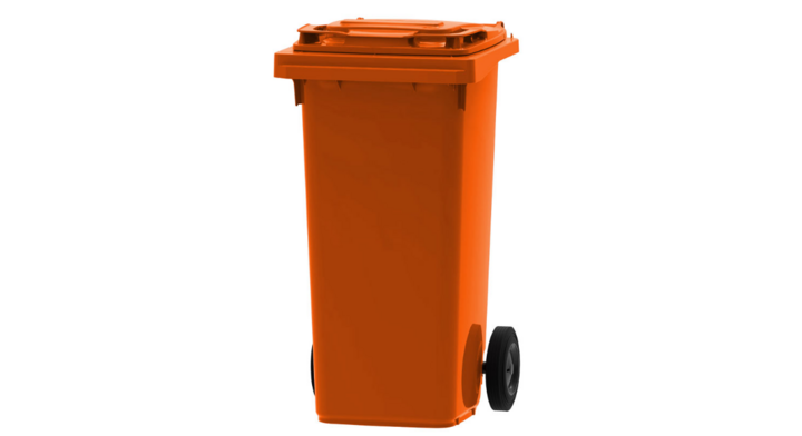 Mini-Rolcontainer | 120 Liter | Oranje | VB 120000