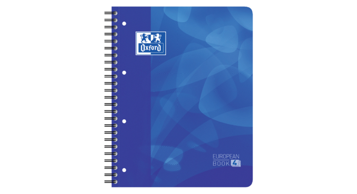 Projectboek oxford a4+ 4r lijn 120vel blauw(400095496)