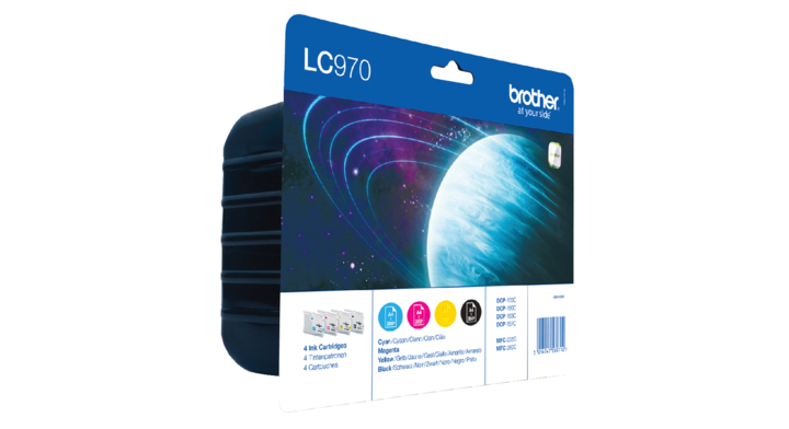 Inkcart brother lc-970 value pack kleur + zwart