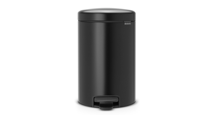 Brabantia | Pedaalemmer | 12 Liter | Mat Zwart | VB 113741