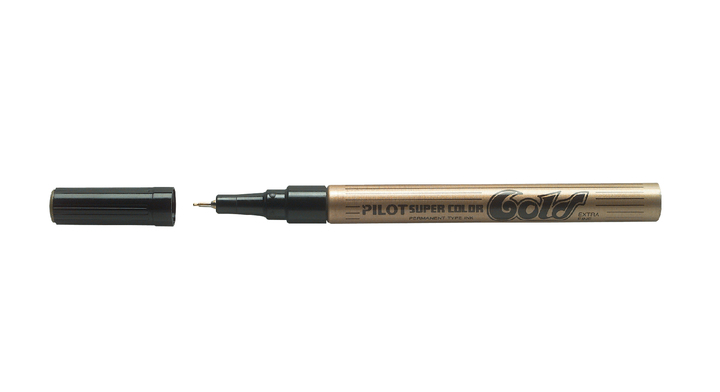 Fineliner pilot super ef 0.5mm goud