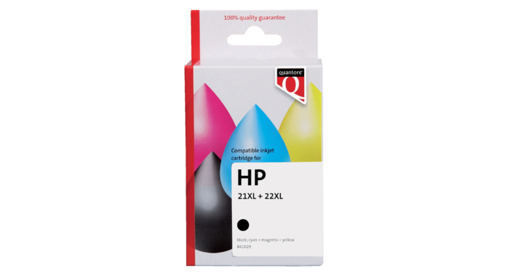 Inkcartridge Quantore alternatief tbv hp c9351ce c9352ce zwart kleur