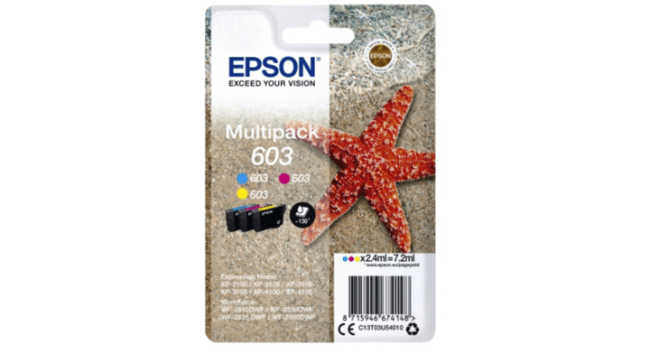 Inkcartridge epson 603 t03u5 3 kleuren(c13t03u54010)
