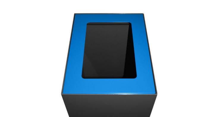 Open Top Voor Modulaire Afvalscheidingsbak | Blauw | VB 191192 - Afvalstroom Papier
