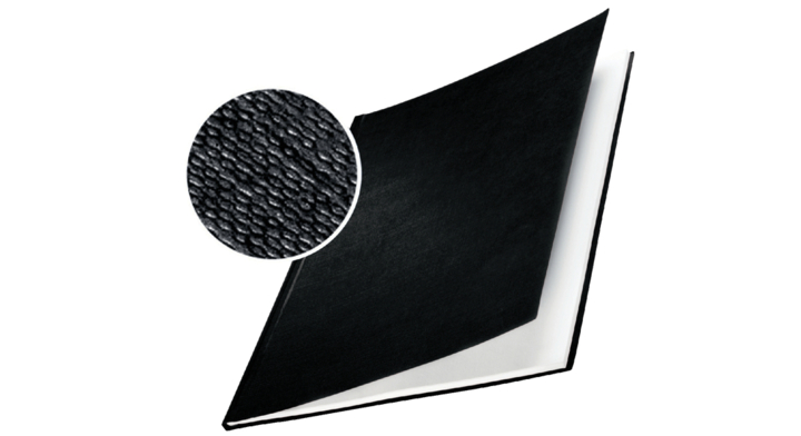 Inbindomslag leitz 10.5mm zwart hard