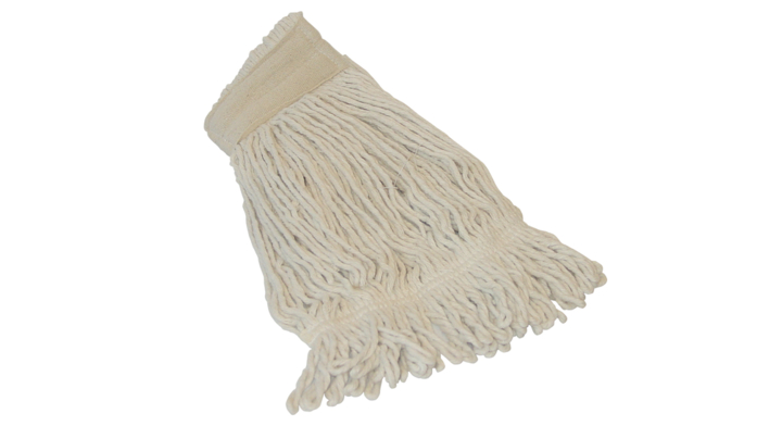 Cleaninq, dweilmop met gestikte band, 450 gram, wit, 130450 (1 stuk)