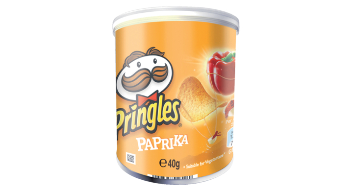 Pringles, chips, 40 gram, paprika, 295360 (1 koker)