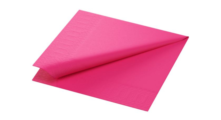 Duni Tissue, servet, 33x33 cm, 2-laags, Fuchsia, 165586 (2000 stuks)