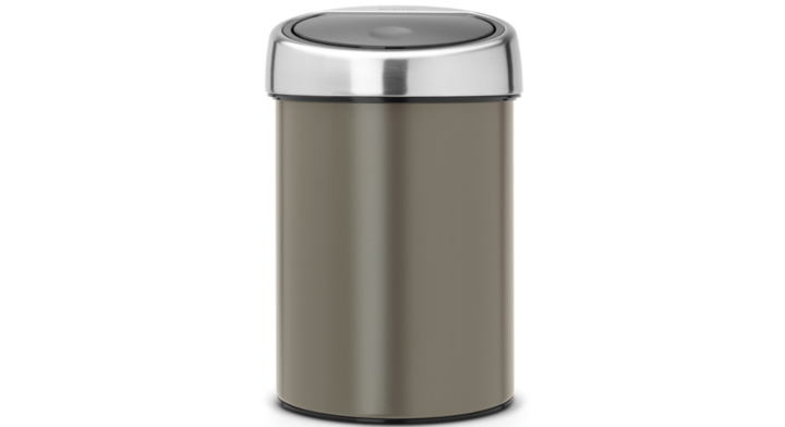 Brabantia, wandafvalemmer, 3 liter, platinum, VB 364464