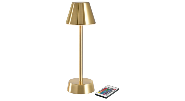 Duni Tafellampen | Oplaadbare Lamp | Cordless | Zelda | Brass | 206423 (6 stuks)
