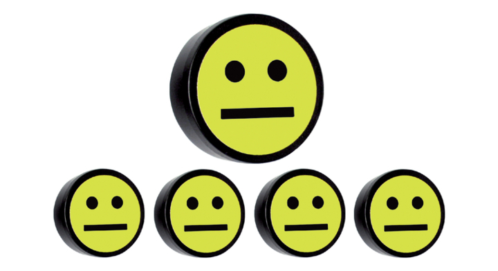Magneet smiley 35mm geel(14034.401)