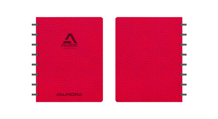Schrift adoc business a5 lijn 144blz 90gr rood(3011.303)