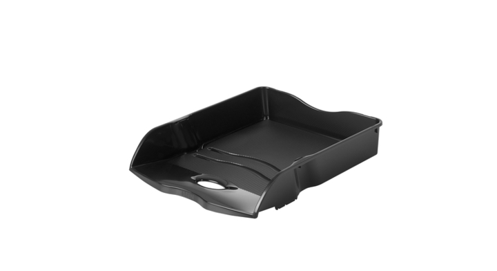 Brievenbak re-loop a4 stapel- & nestbaar, zwart(ha-10298-913