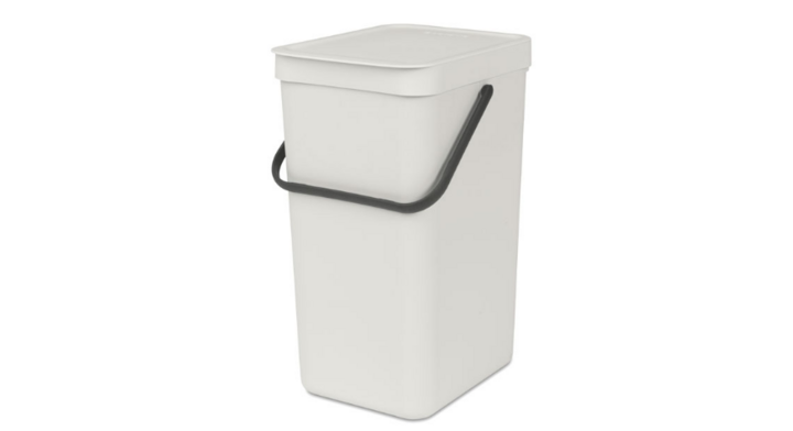 Brabantia, afvalbak sort & go, 16 liter, licht grijs, VB 109843