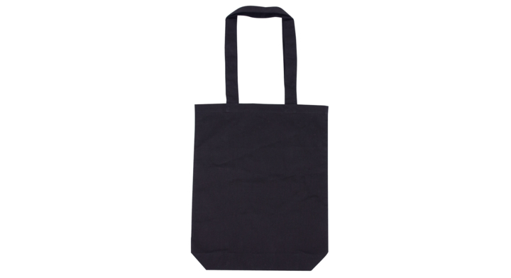 Draagtas, canvas, 40x50+2x5cm, tote beach bags, zwart (100s)