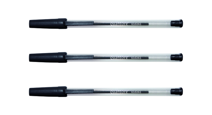Balpen quantore stick zwart