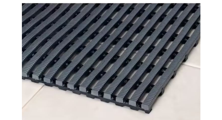 Heronrib antislip matten, PVC, 50cm x 10m, grijs