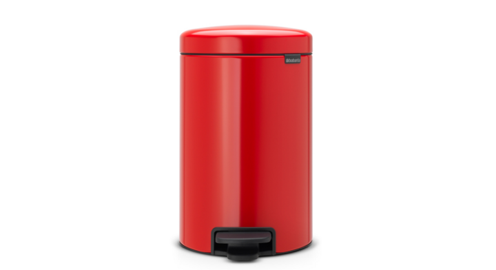Brabantia, pedaalemmer, 12 liter, passion red, VB 112003