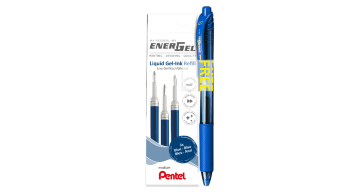 Navulling pentel gelschrijver energel lr7 blauw(lr7-3c-promo
