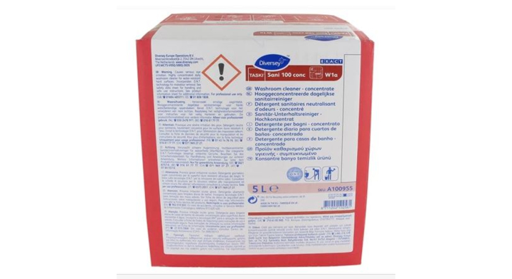 Diversey Taski Sani 100 conc W1a, sanitairreiniger, 5 liter (1 stuk)